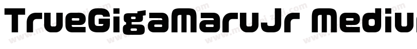 TrueGigaMaruJr Medium字体转换